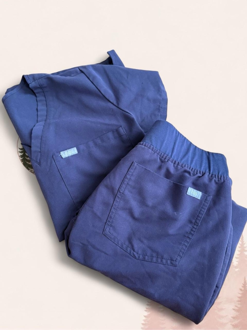 FIGS Purple Scrub Set XS Technical Collection Medical Nurse Uniform Joggers